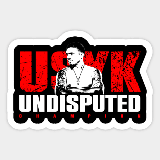 Usyk Undisputed Sticker